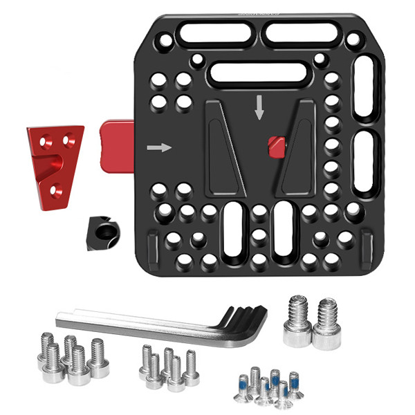 Fotolux CP-8129 V-mount Battery Multi-holes Cheese Plate (90 x 95mm)